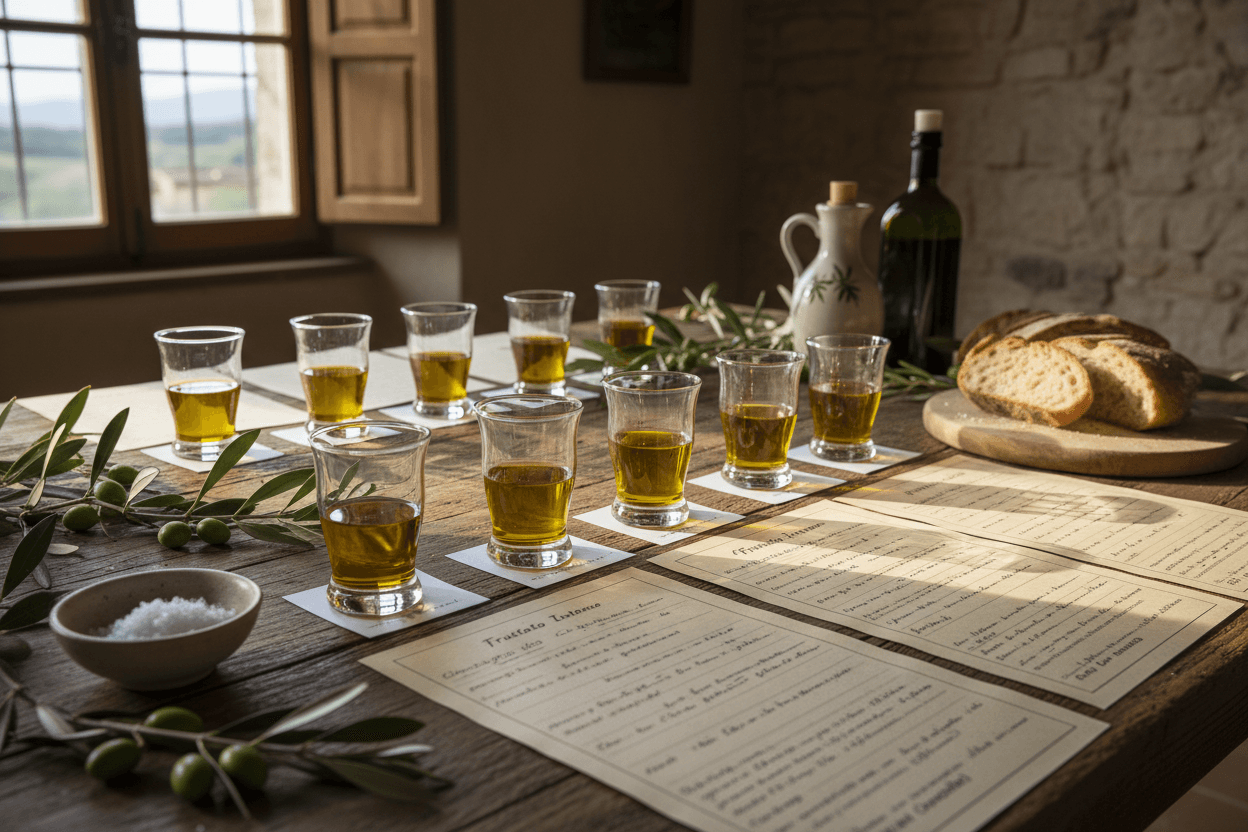 Degustazione di olio extravergine di oliva