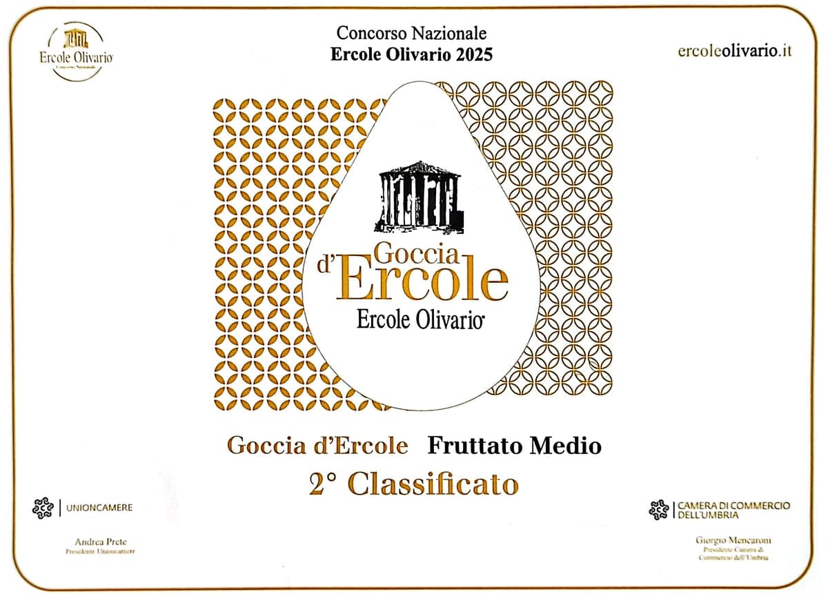 Ercole Olivario 2025, Goccia d'Ercole Fruttato medio, 2° classificato